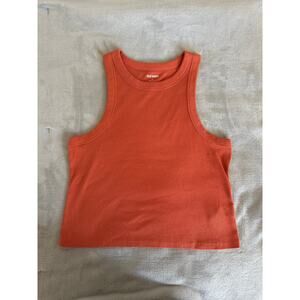 Old Navy - Orange Snug Crop Tank Top - Size XL
